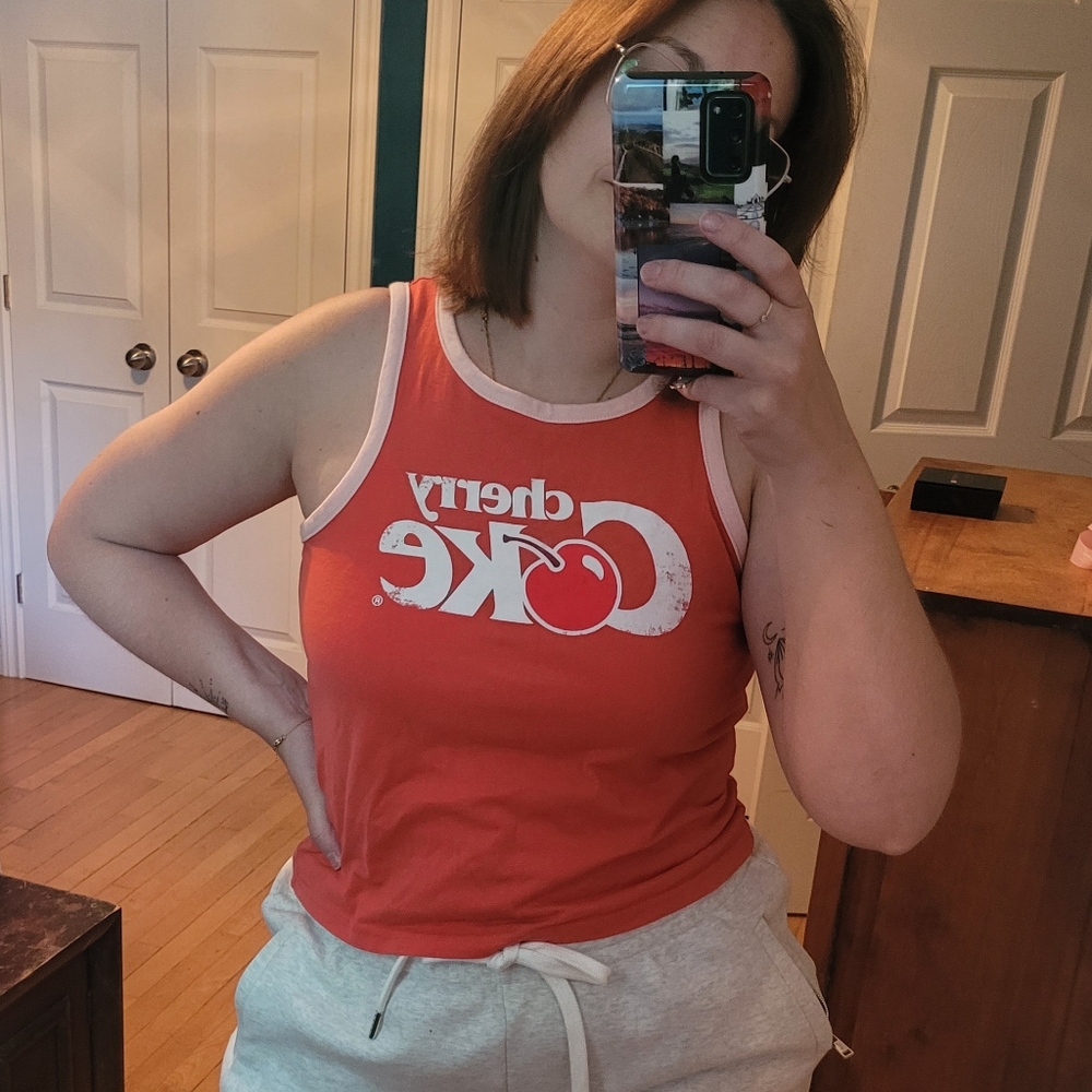 Coca Cola Cherry Red Tank Top